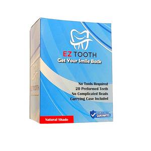 lot 8661 image: EZ Tooth - Amazing Temporary Tooth - Preformed Tooth - Replacement Kit for Missing Tooth - Instant Repair Temp Teeth - Natural and Bright Shade - Patent Pending (Natural Shade)