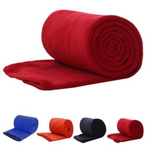 lot 8663 image: E-Onfoot Warm Cozy Microfiber Fleece Zippered Sleeping Bag Liners (Red)