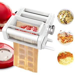 lot 8682 image: ANTREE 3-IN-1 Pasta Attachment & Ravioli Attachment for KitchenAid Stand Mixers, Pasta Maker