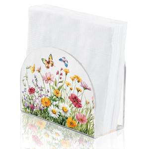 lot 8691 image: SUPERDANT Flower Clusters Napkin Stand Acrylic Tissue Holder Organizer Butterfly Paper Napkins Holders for Kitchen Serviette Holder Dispenser Home Dining Room Dinner Party Farmhouse Table Decoration