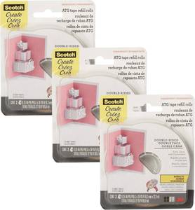 lot 8704 image: Scotch Advanced Tape Glider Refill Rolls, 14 Inch x 36 Yards (3 Pack, 2 Rolls per Pack) Double-Sided Adhesive for ATG 714 Glider, Scrapbooking &amp Crafts