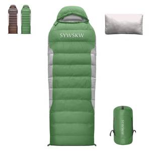 lot 8773 image: SYWSKW Ultralight Down Sleeping Bag with Pillow, 15F 32F 45F Sleeping Bag for Women,Men,Youth Backpacking,Hiking and Camping Outdoor with YKK Two-Way Zipper 680 FP Down