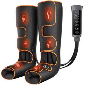 lot 8800 image: Banspol Leg Massager with Heat and Compression, Foot and Calf Massager for Circulation and Pain Relief, Compression Boots with Handheld Controller, 6 Modes 3 Intensities, Gift for Mom Dad