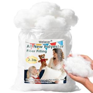 lot 8831 image: Welacer Pillow Stuffing 2.3lbs36.8oz, Polyfill Stuffing for Stuffed Animals, Crafts, DIY Plush Toys, Back Cushions, Cloud Decoration, All-New Material Premium White Polyester Filling for Crochet
