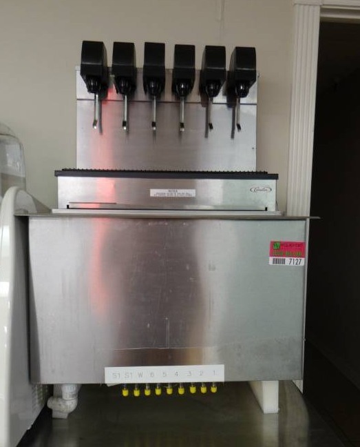 lot 7127 image: 6 Head Cornelius Drop In Soda Fountain Model # CB2323