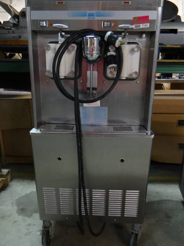 lot 7141 image: Taylor Shake Machine with 2 Dispensers and Mixer In Middle Model # 444-27 Air Cooled