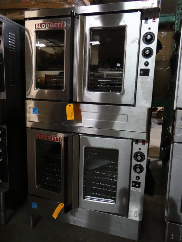 lot 7147 image: New Electric Double Stack Convection Oven Model # SHO-100-E