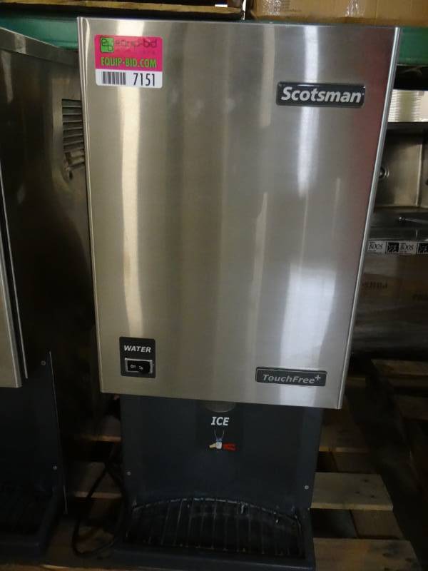 lot 7151 image: Scotsman Touch Free IceWater Machine Model # MDT3F12A-1H