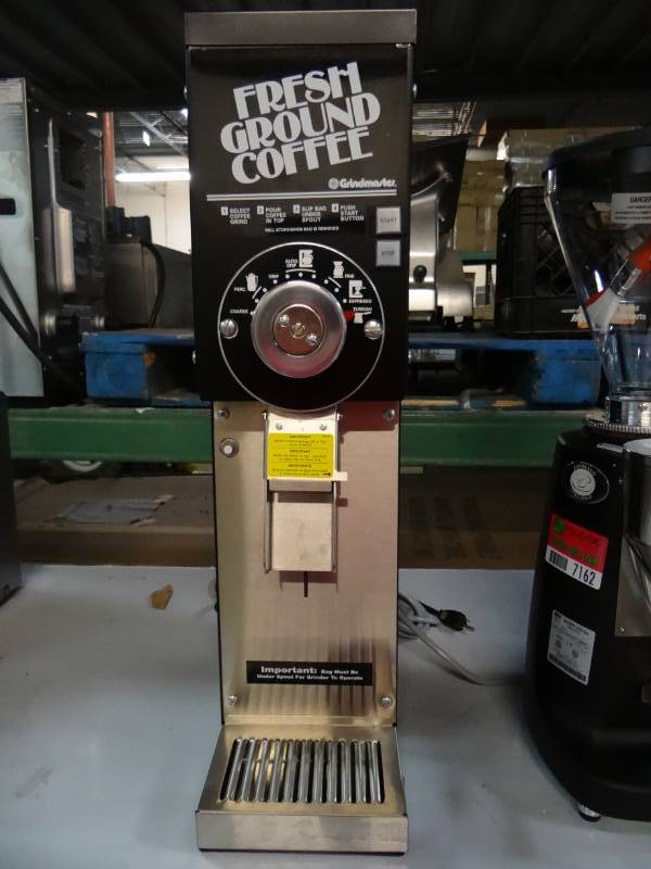 lot 7161 image: New Grindmaster-Cilvare Coffee Grinder Model# 875-BS