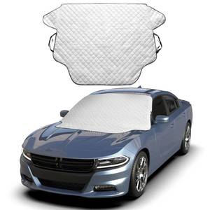 lot 8888 image: EcoNour Car Windshield Snow Cover - Ice Windshield Cover with 4 Layers Thickness, Snow Protection Cover, Easy to Use, Universal Fit for Cars,SUV,Sedan,Hatchback - Medium