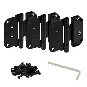 lot 8907 image: SILENTLOK Adjustable Patio Door Hinges  Vertical & Horizontal Adjustment  High Strength Multi-Point Locking System  for Perfect Fit & Security