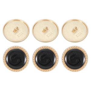 lot 8908 image: PATIKIL 6Pcs Buttons for Clothes, 1 Inch(25mm) Vintage Round Buttons for Sewing Crafts Womens Coats Blouses Jackets Dress Decoration, Black