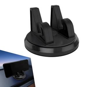 lot 8916 image: Dogary 1 PC Car Dashboard Phone Mount, 360 Degree Rotating in Car Phone Mount, Anti-Slip Center Console Phone Fixing Device, Suitable for Various Dashboards (Black)