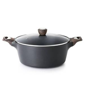 lot 8921 image: SENSARTE Nonstick Stock Pot with Lid, 2.64.56.68.5 QT Soup Pot Casserole Pot, Healthy Pasta Pot, Large Deep Cooking Pot, Big Sauce Pot Stew Pot, Induction Compatible, PFOA PFOS APEO Free, Black