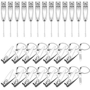 lot 8936 image: Mudder 23Pcs Fingernail Nail Clippers Bulk Stainless Steel Toenail Clippers Thick Portable Travel Manicure Kit for Men and Women(Multifunctional Style)