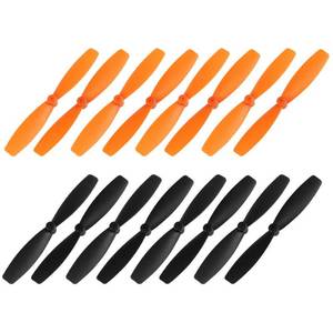lot 8939 image: uxcell RC Propellers 55mm CW CCW 2-Vane Main Rotors Black Orange 8 Pairs