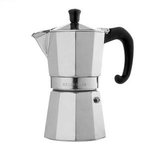 lot 8951 image: Bellemain Stovetop Espresso Maker  Italian Moka Pot Espresso Maker, Classic Aluminum Design Mocha Pot for Home Brewing &amp Camping  Easy to Use &amp Clean - 6-Cup, Silver