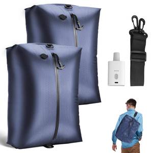 lot 8990 image: Travel Vacuum Bags with Wireless Pump, Reusable Vacuum Compression Bags for Suitcase, Space Saver for Luggage, Airtight & Waterproof, Perfect for Frequent Travelers & Business Trips (2-Pack)