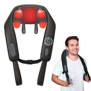 lot 9000 image: Snailax Cordless Neck Massager with Heat, 4D Kneading Neck and Shoulder Massager Deep Tissue, Shiatsu Back Massager Pillow, 2 Heating Levels,Gifts for Mom Dad