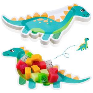 lot 9051 image: meekoo 24 Pcs Dinosaur Party Paper Plates Dinosaur Theme Party Decorations for Dinner Dessert Picnic Birthday Wedding Baby Shower