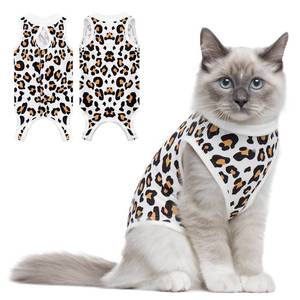 lot 9056 image: Cat Recovery Suit Female Cats Onesie for Cats, Breathable Cat Surgery Suit for Surgical Abdominal Wounds Skin Diseases, Cute Kitten Spay Recovery Suit E-Collar Alternative Anti Licking