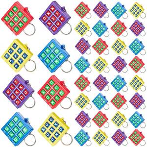lot 9116 image: Hicarer 16 Pcs Tic Tac Toe Game Party Favor Goodie Bag Stocking Stuffer Kids 8-12 Tic Tac Toe Keychain Classroom Prize Puzzle Game Birthday Party Gift for Boy Girl Valentines Day (Classic Color)