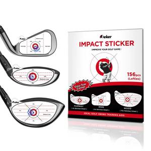 lot 9123 image: IJEKER Left-Handed Golf Impact Tape Mixed Club Training Set, Instant Swing Feedback Stickers, Durable &amp Residue-Free for Precision Practice