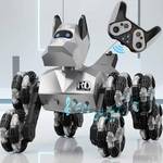 NQD Robot Dog Toy, 360°Rotate Remote Control Robot Dog with Dancing &amp; Sound FX, Remote Control Cars RC Stunt Robotic Dogs with LED Eyes, Electronic Pet Toys Gifts for Boys Kids Age 3-5 6-7 8-12