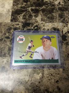 2007 Topps Chrome Mickey Mantle New York Yankees Baseball Card