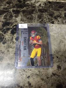 lot 1109 image: 2022 Upper Deck Skybox Metal Universe Champions Caleb Williams USC Trojans Rookie Football Card