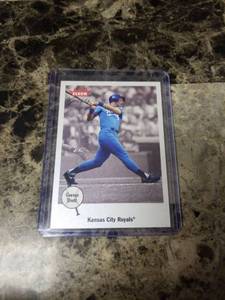 lot 1129 image: 2001 Fleer Skybox George Brett Kansas City Royals Baseball Card