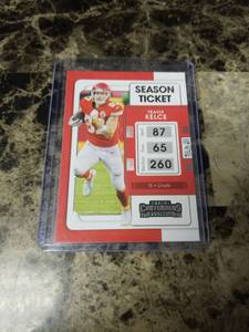 lot 1141 image: 2021 Panini Contenders Football Travis Kelce Kansas City Chiefs Card