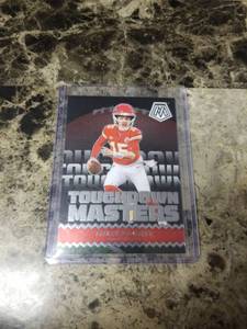 lot 1154 image: 2024 Panini Mosaic Football Touchdown Masters Patrick Mahomes Kansas City Chiefs Card