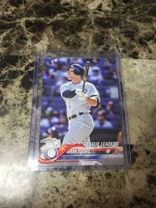 lot 1155 image: 2018 Topps Aaron Judge New York Yankees Baseball Card