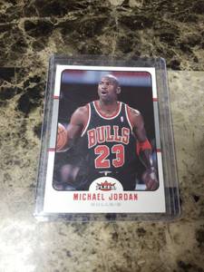 lot 1172 image: 2006 Upper Deck Fleer Michael Jordan Chicago Bulls Basketball Card