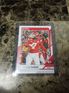 lot 1174 image: 2024 Panini Donruss Football Harrison Butker Kansas City Chiefs Card