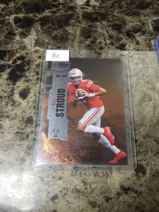 lot 1176 image: 2022 Upper Deck Skybox Metal Universe Champions CJ Stroud OSU Buckeyes Rookie Card
