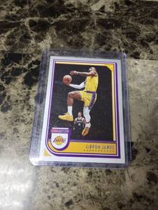 lot 1180 image: 2022 Panini Hoops Basketball LeBron James Los Angeles Lakers Card