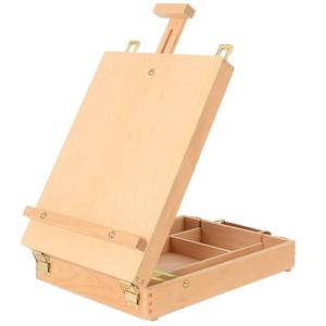 lot 1360 image: Art Supplies Box Easel Sketchbox Painting Storage Box, Adjust Wood Tabletop Easel for Drawing & Sketching Student (Painting Easel Box)