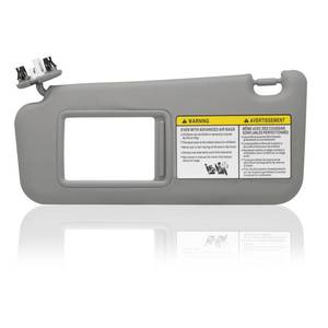 lot 1369 image: Driver Left Side Sun Visor Compatible with Toyota RAV4 2006 2007 2008 2009 2010 2011 2012 2013 with Light Replace 74320-42501-B2 Gray