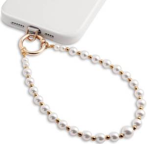 lot 1383 image: Posadina Phone Charm for Women, Anti-Theft Phone Wrist Strap, Hands-Free & Beaded Chain, Detachable Lanyard with Tether Tab