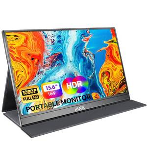 lot 1389 image: MNN Portable Monitor 15.6inch FHD 1080P USB C HDMI Gaming Ultra-Slim IPS Display wSmart Cover & Speakers,HDR Plug&Play, External Monitor for Laptop PC Phone Mac (15.6 1080P)