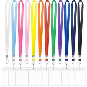 lot 1404 image: 60 Pack Lanyards for ID Badges Cruise Lanyard for Ship Cards with Waterproof ID Badge Holder Cruise Essentials 2026 (12 Colors)