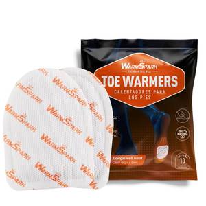 lot 1416 image: WarmSpark Toes Warmer - Up to 10 Hours of Heat Foot, Air Activated, Feet Warmers Disposable (4 Pairs)
