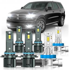 lot 1427 image: ZSTOPCL Fit for Dodge Durango 2014-2020 Light Bulbs, HighLow Beam Fog Light Bulbs Combo, 800% Brightness, 6000K Cool White, Plug and Play, Pack of 6