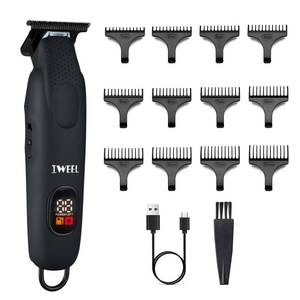 lot 1435 image: IWEEL Beard Trimmer for Men Professional Hair Trimmer for Men Hair Clippers Eletric Razor Shavers Zero Gapped T Blade Edgers Liners Cordless Rechargeable Mustache Grooming Kit for Body