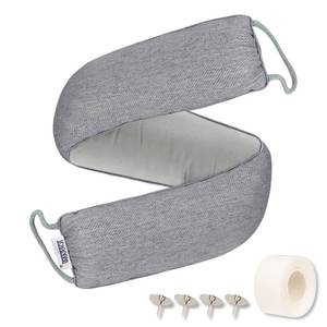 lot 1443 image: TORRAMI 36 Door Draft Stopper Under Bottom Insulation Noise Air Stopper 2.1LB,Door Snake Draft Guard Seal for Doors and Windows - Dark Gray