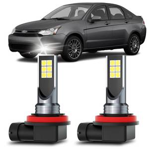 lot 1460 image: XFLHEHD Focus Low-visibility Lights Fits for 2005-2018 Ford Focus, 300% Brightness, 6500K Cool White, 2pcs Plug and Play Focus Light Blubs Package Replacement