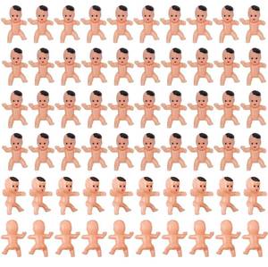 lot 1485 image: ZZYFGH 60 PCS Plastic Babies for Games, 1 Inch Mini Babies Tiny Baby for Shower Game, My Water Broke Ice Cube Game, King Cake Baby for Party Decorations