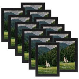lot 1489 image: HORLIMER 4x6 Picture Frame Set of 12, Black Picture Frames Display 4 by 6 Photo for Wall or Tabletop